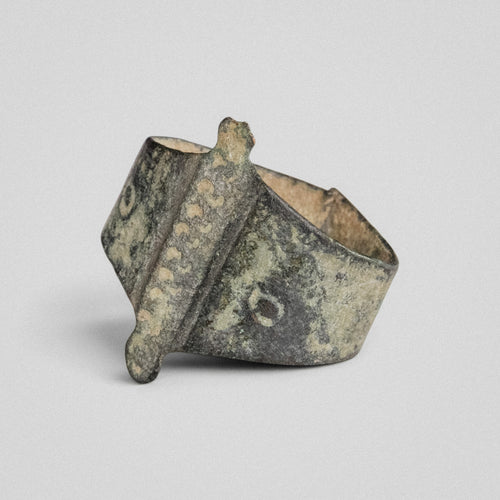 Medieval Bronze Ring - 'Wistanoc' (10th–13th c. CE) EU 50 / US 5.25