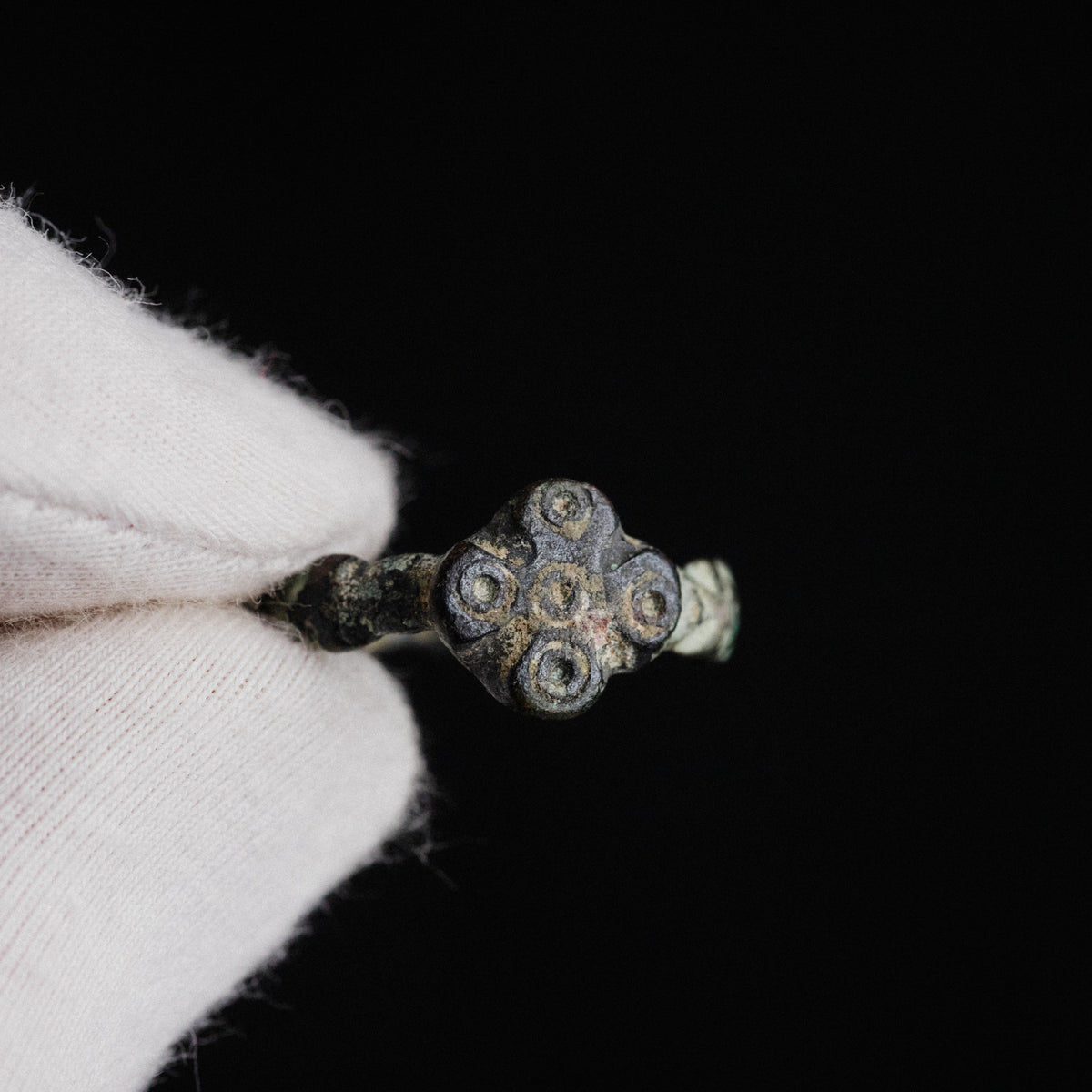 Medieval Bronze Ring - 'Quintus' (11th–14th c. CE) EU 53 / US 6.5