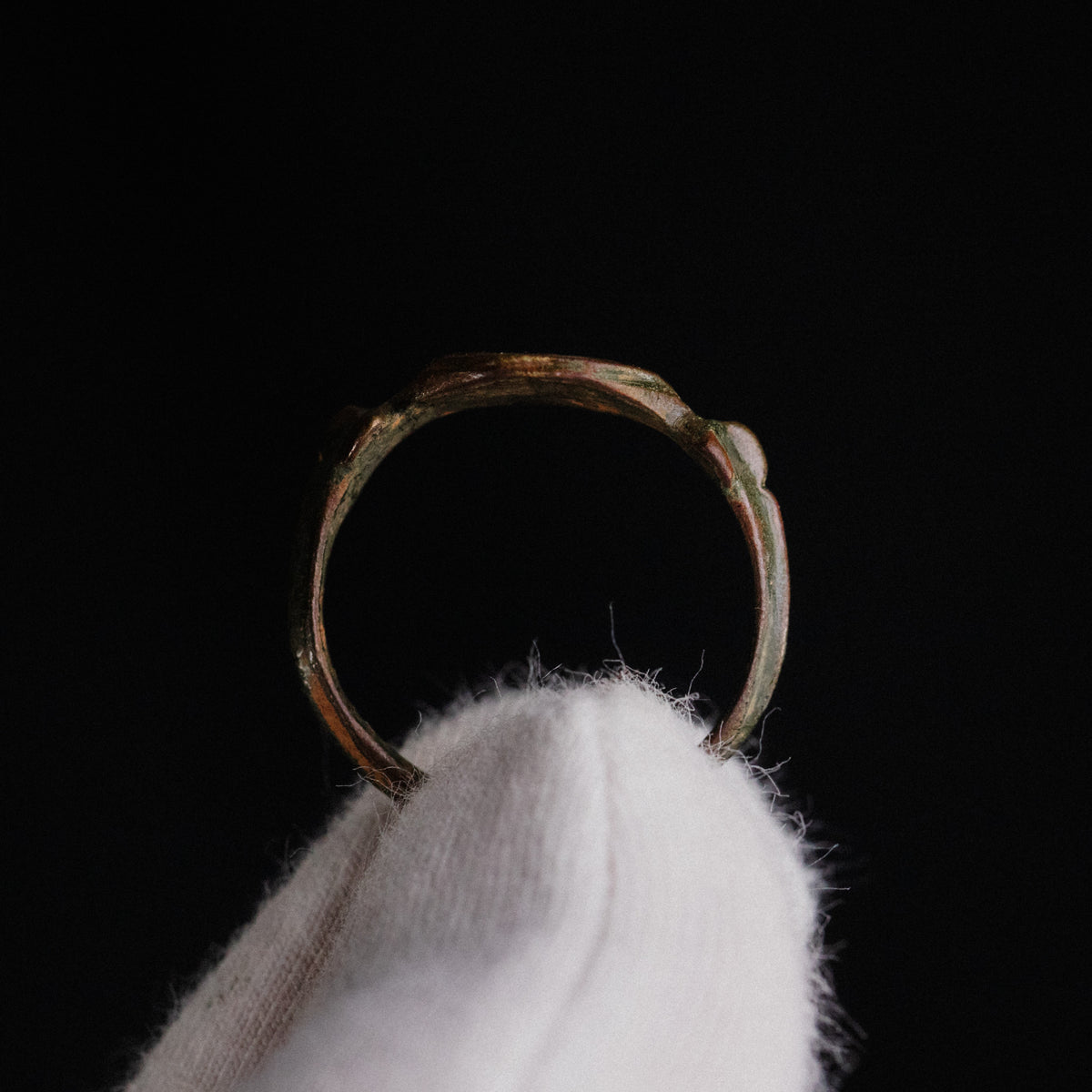 Medieval Bronze Ring - 'Vukasin' (13th–14th c. CE) EU 57 / US 8