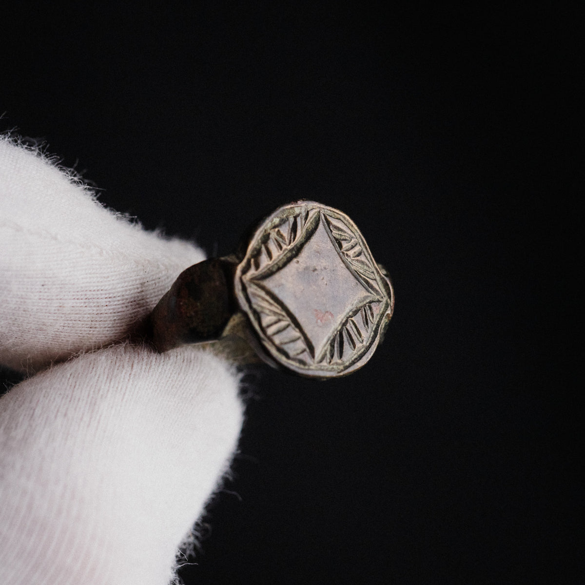 Medieval Bronze Ring - 'Aldwyn' (13th–15th c. CE) EU 55 / US 7.25