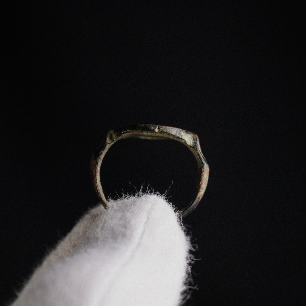 Medieval Bronze Ring - 'Aldwyn' (13th–15th c. CE) EU 55 / US 7.25