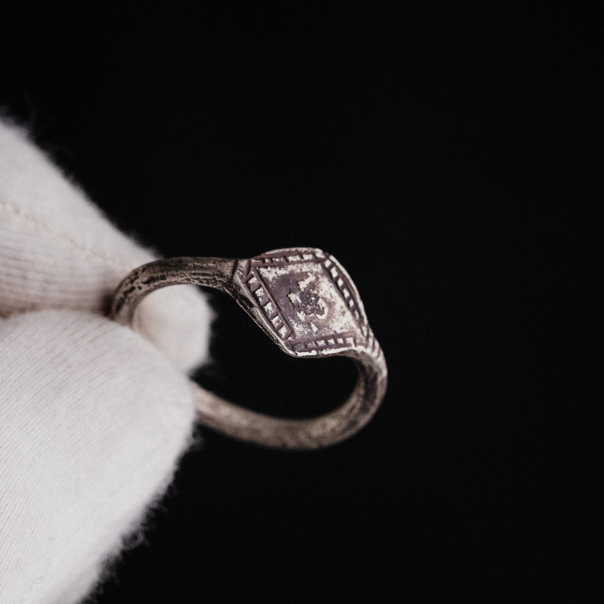 Medieval Silver Ring - 'Ruslan' (13th–15th c. CE) EU 62 / US 10