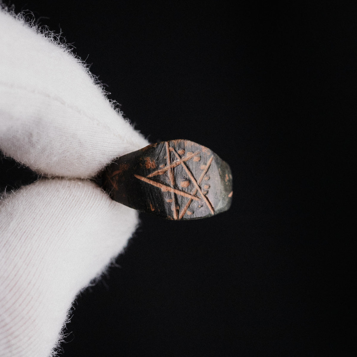 Medieval Bronze Ring - 'Drudan' (14th–16th c. CE) EU 56 / US 7.75