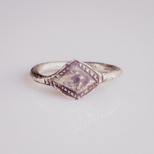 Medieval Silver Ring - 'Ruslan' (13th–15th c. CE) EU 62 / US 10
