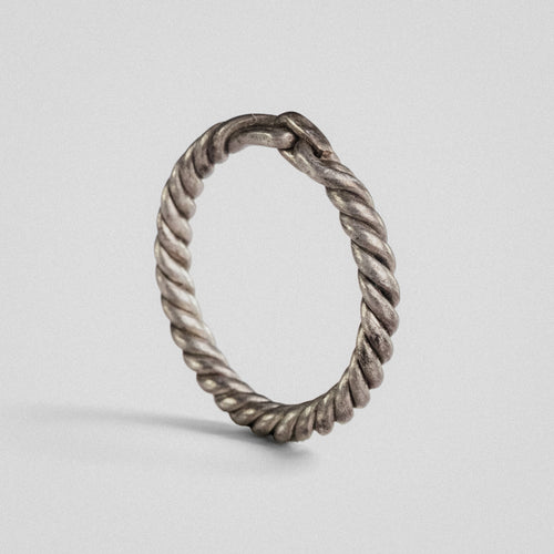 Medieval Nordic Silver Ring - 'Hravnar' (9th–12th c. CE) EU 57 / US 8