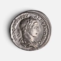 Roman Silver Denarius 'Severus Alexander' (225 CE, RIC IV Severus Alexander 48) - obverse