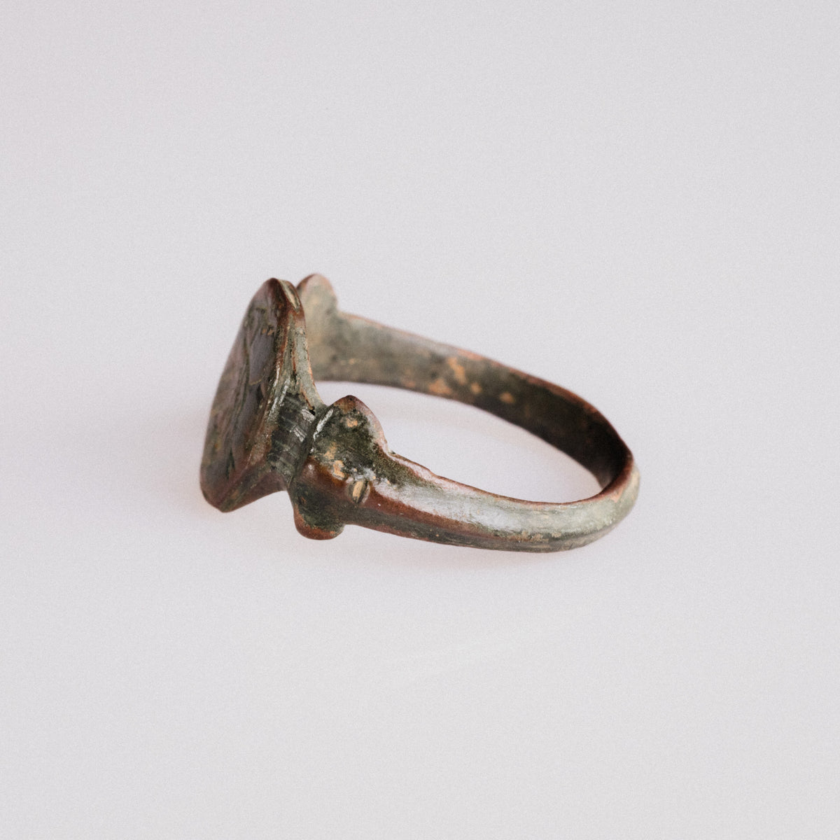 Medieval Bronze Ring - 'Vukasin' (13th–14th c. CE) EU 57 / US 8