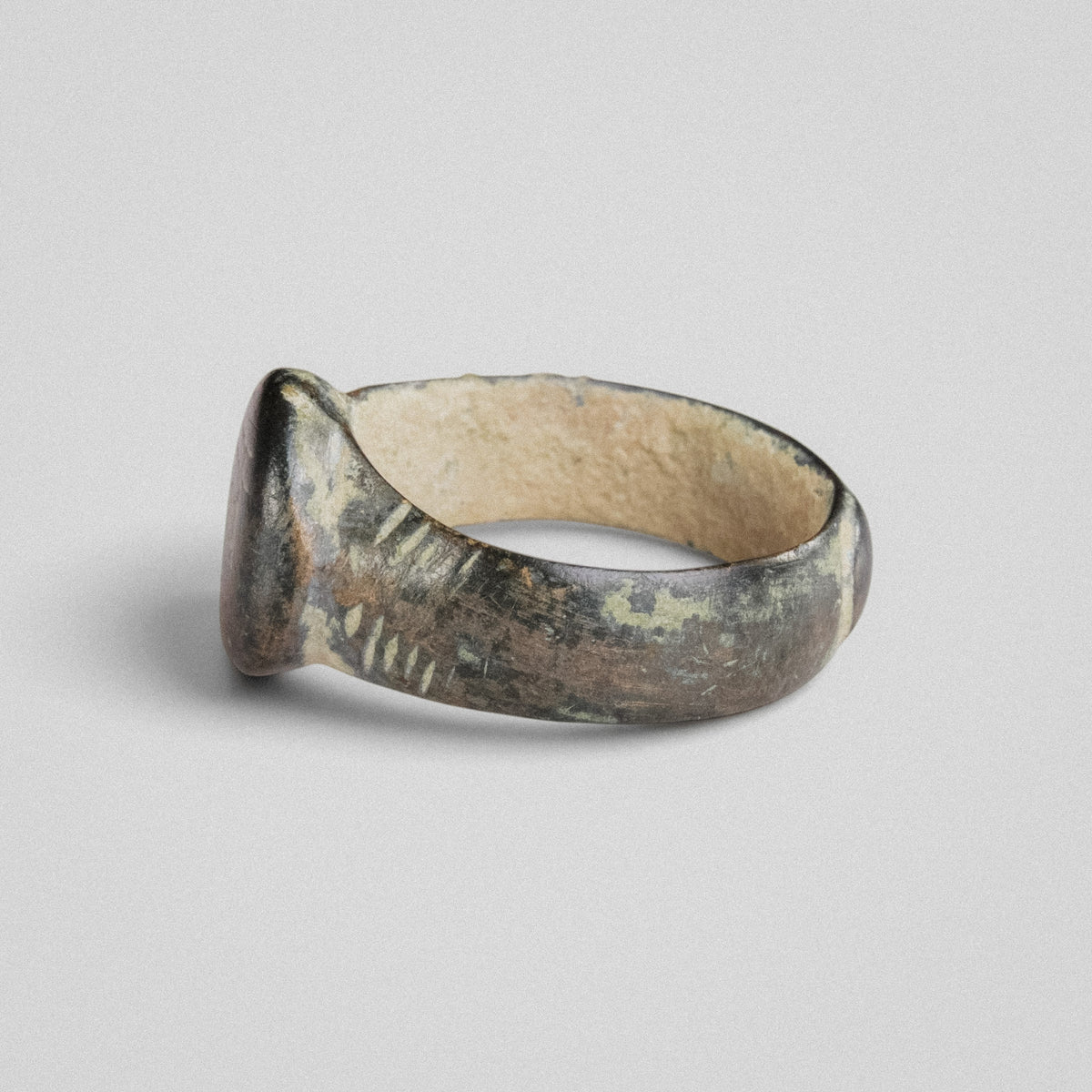 Medieval Bronze Ring - 'Wistan' (4th–12th c. CE) EU 54 / US 6.75