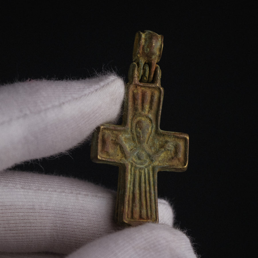 P-41-B: bronze encolpion type cross, object view 1