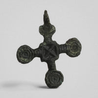 P-49-B: bronze cross pendant, object view 6