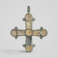 P-55-B: bronze cross pendant, object view 6