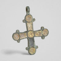 P-55-B: bronze cross pendant, object view 8