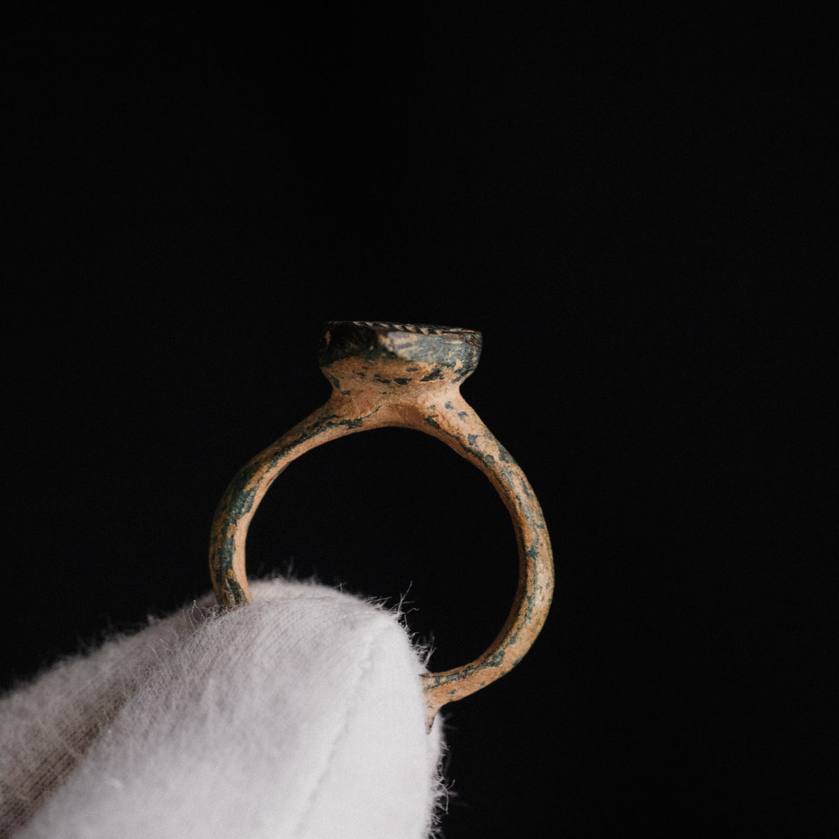 Medieval Bronze Ring - 'Zvezdan' (11th–14th c. CE) EU 56 / US 7.75