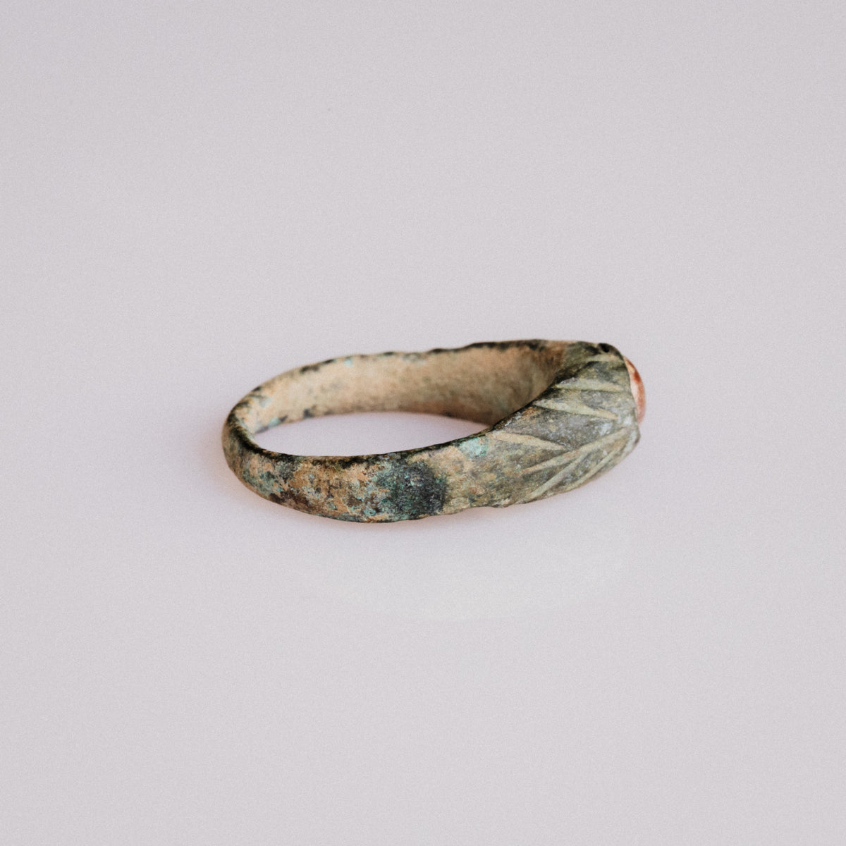 Medieval Bronze Ring - 'Vetrona' (12th–14th c. CE) EU 46 / US 3.75