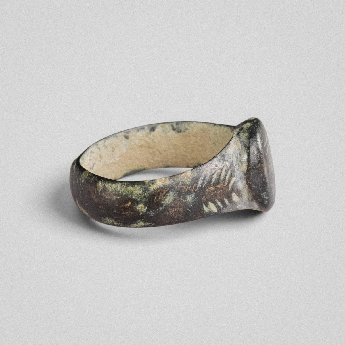 Medieval Bronze Ring - 'Wistan' (4th–12th c. CE) EU 54 / US 6.75