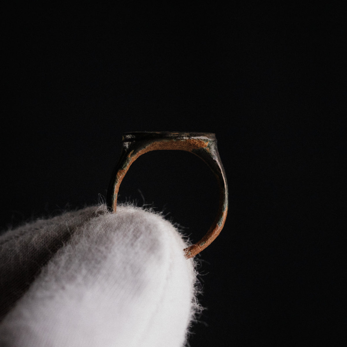 Byzantine Bronze Ring - 'Theodoros' (4th–7th c. CE) EU 49 / US 5