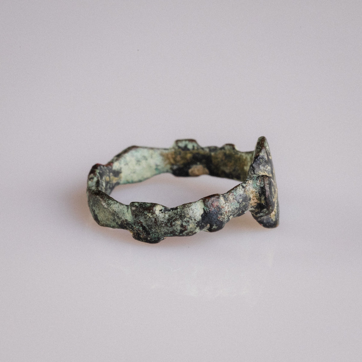 Medieval Bronze Ring - 'Quintus' (11th–14th c. CE) EU 53 / US 6.5