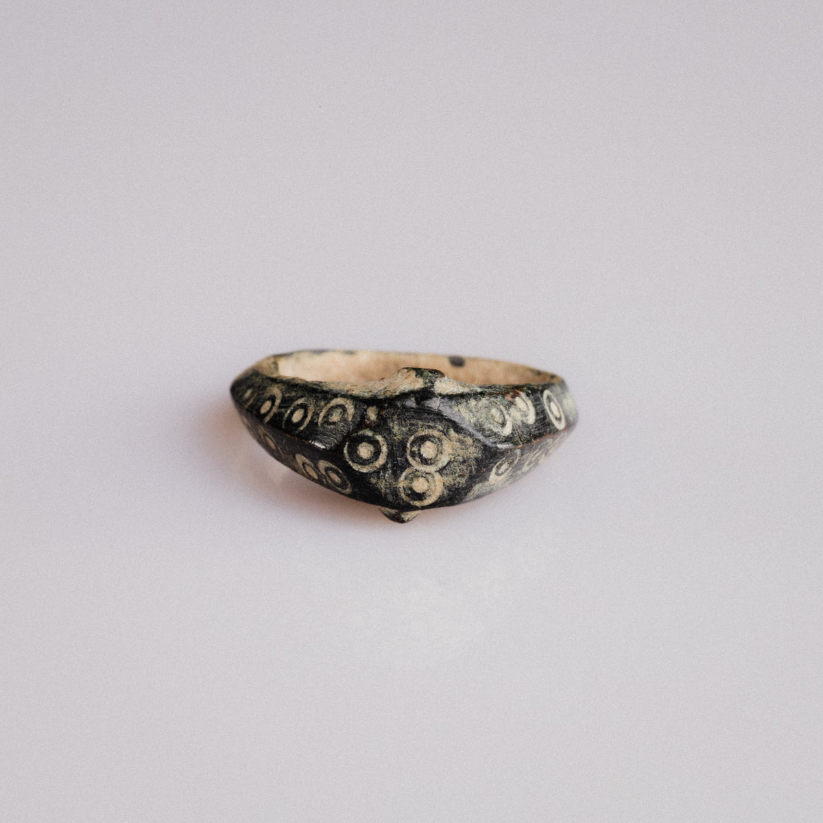 Roman Bone Ring - 'Ocellus' (2nd–4th c. CE) EU 44 / US 3