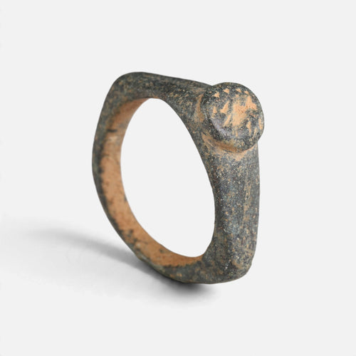 Roman Bronze Ring - 'Aquilarius' (ca. 2nd–3rd c. CE) EU 50 / US 5.25