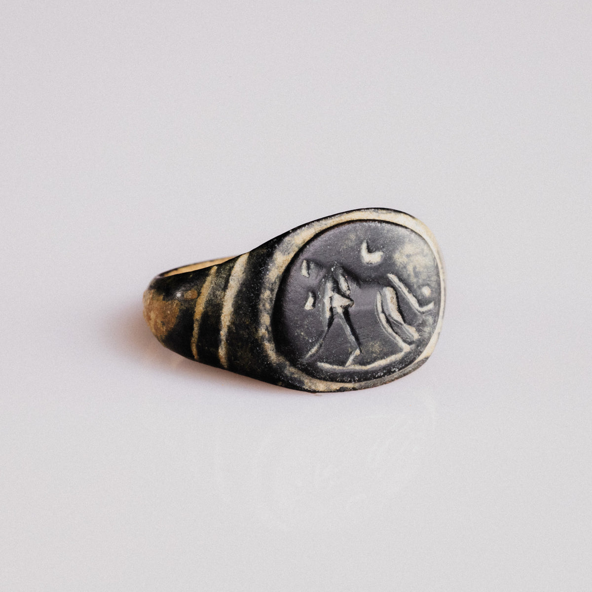 Roman Bronze Ring - 'Leonis' (1st–3rd c. CE) EU 50 / US 5.25