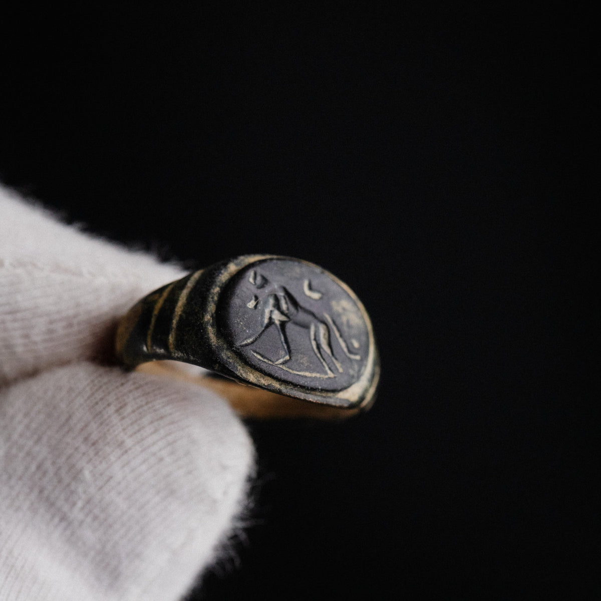 Roman Bronze Ring - 'Leonis' (1st–3rd c. CE) EU 50 / US 5.25