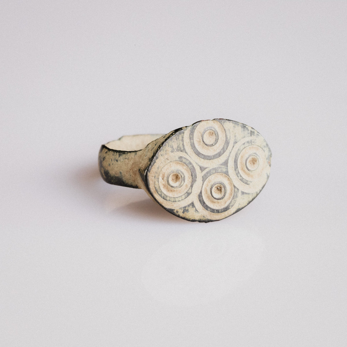Roman Bronze Ring - 'Quartus' (3rd–5th c. CE) EU 53 / US 6.5