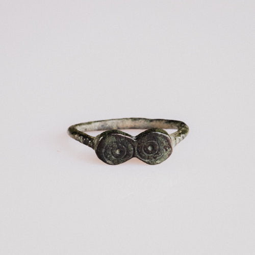 Roman Bronze Ring - 'Geminus' (3rd–5th c. CE) EU 47 / US 4