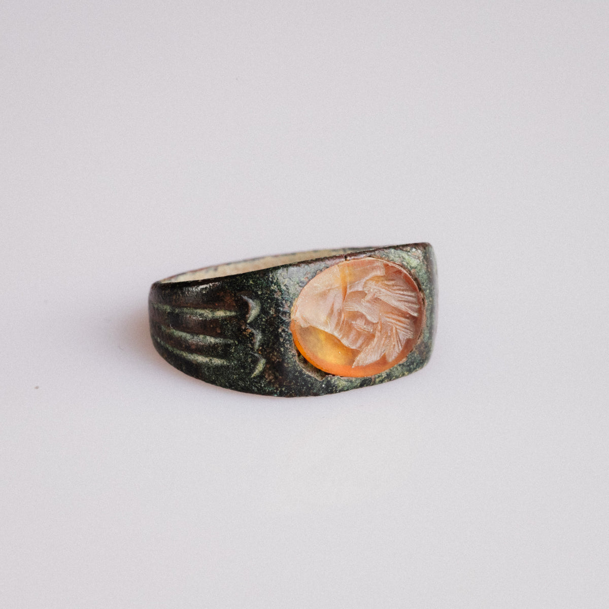 Roman Bronze Ring - 'Palmata' (2nd–3rd c. CE) EU 54 / US 7