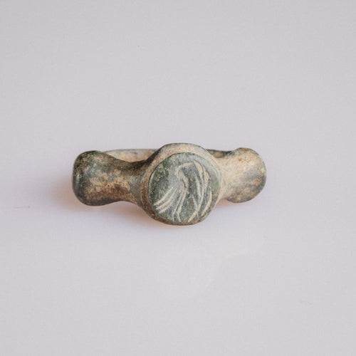Roman Bronze Ring - 'Corvidus' (2nd–3rd c. CE) EU 50 / US 5.25