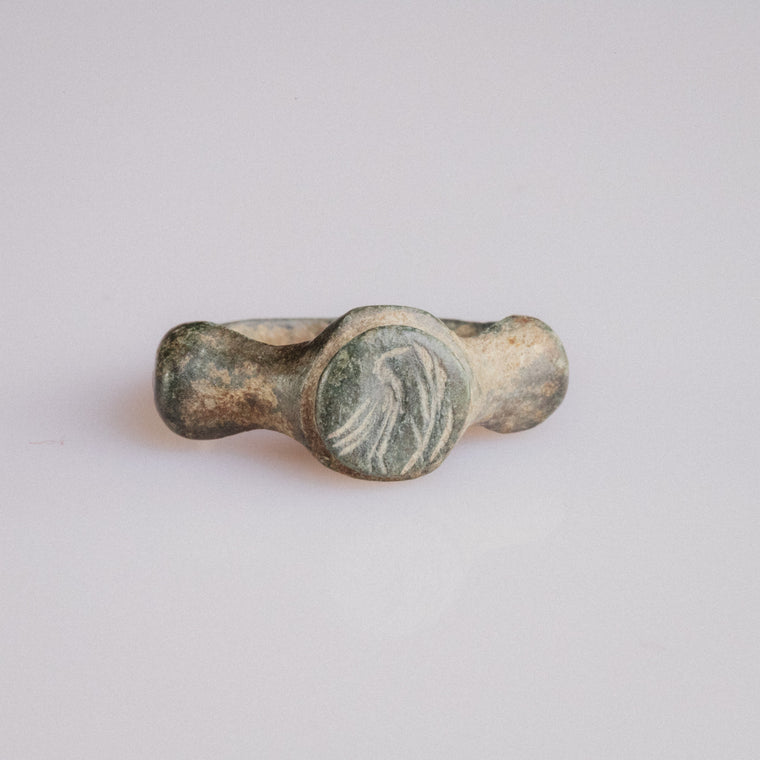 Roman Bronze Ring - 'Corvidus' (2nd–3rd c. CE) EU 50 / US 5.25