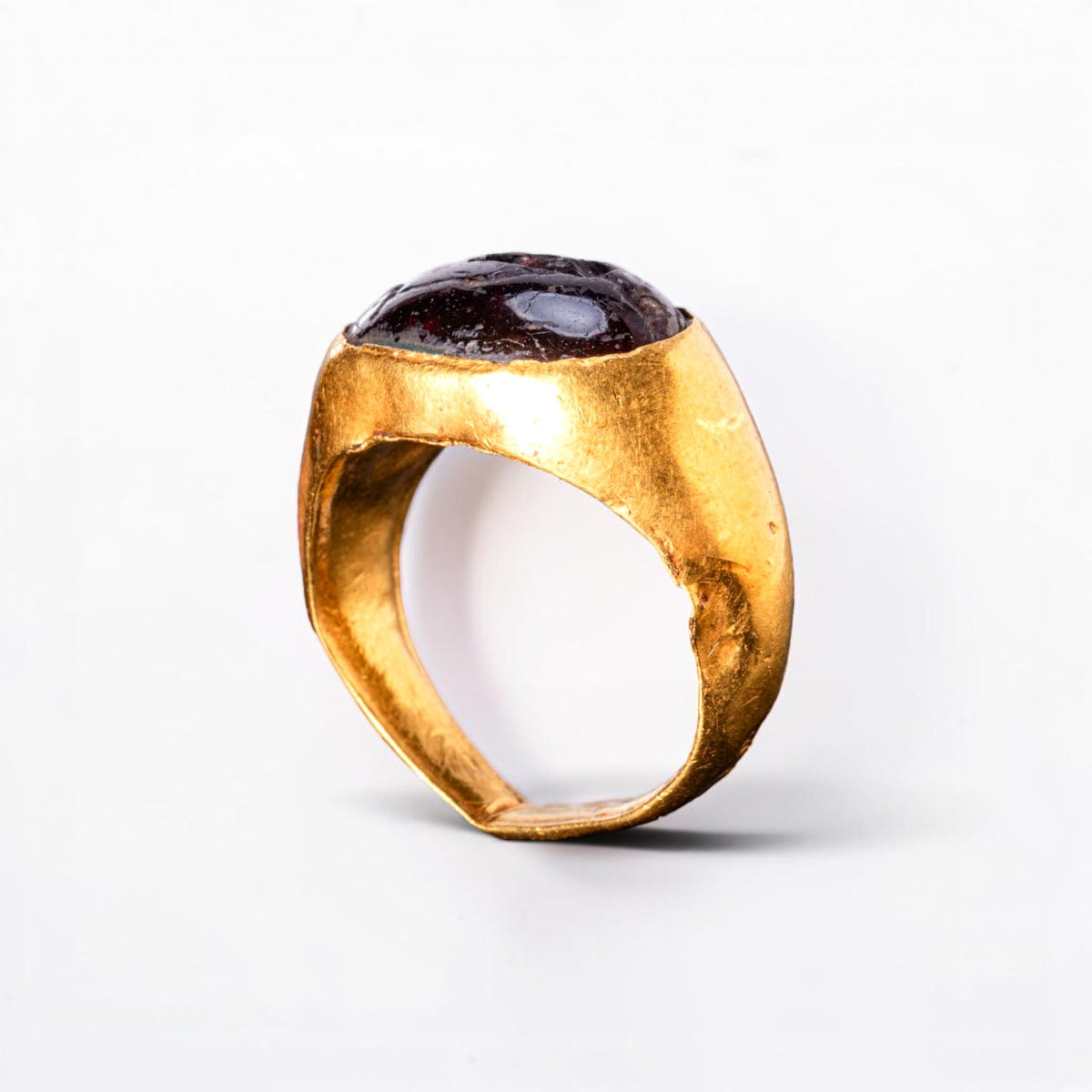 Roman Gold Intaglio Ring 'Fortuna Redux' (2nd-3rd c. AD) EU 51/US 5.75