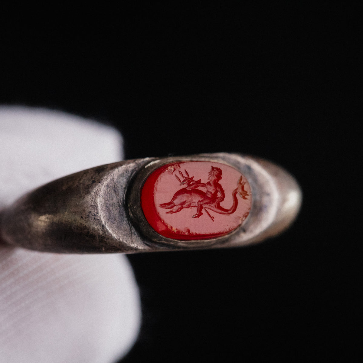 Roman Silver Ring - 'Marinus' (1st–3rd c. CE) EU 63.5 / US 10.5