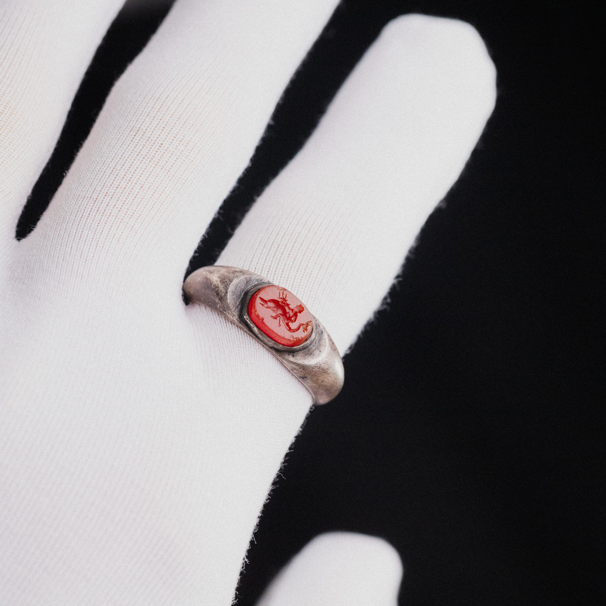 Roman Silver Ring - 'Marinus' (1st–3rd c. CE) EU 63.5 / US 10.5