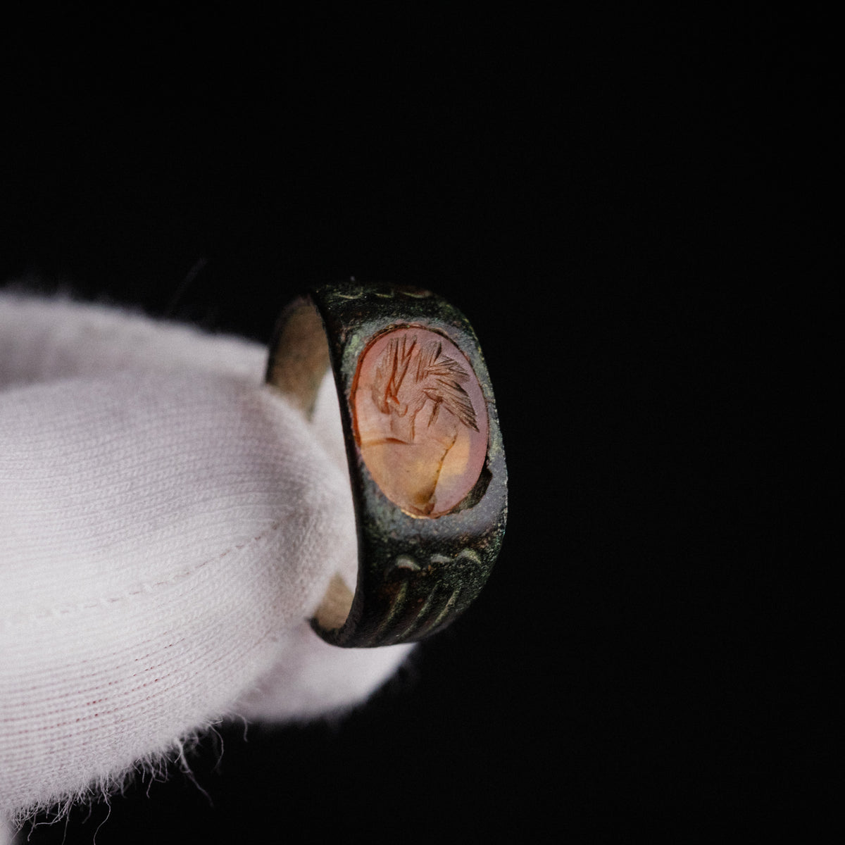 Roman Bronze Ring - 'Palmata' (2nd–3rd c. CE) EU 54 / US 7