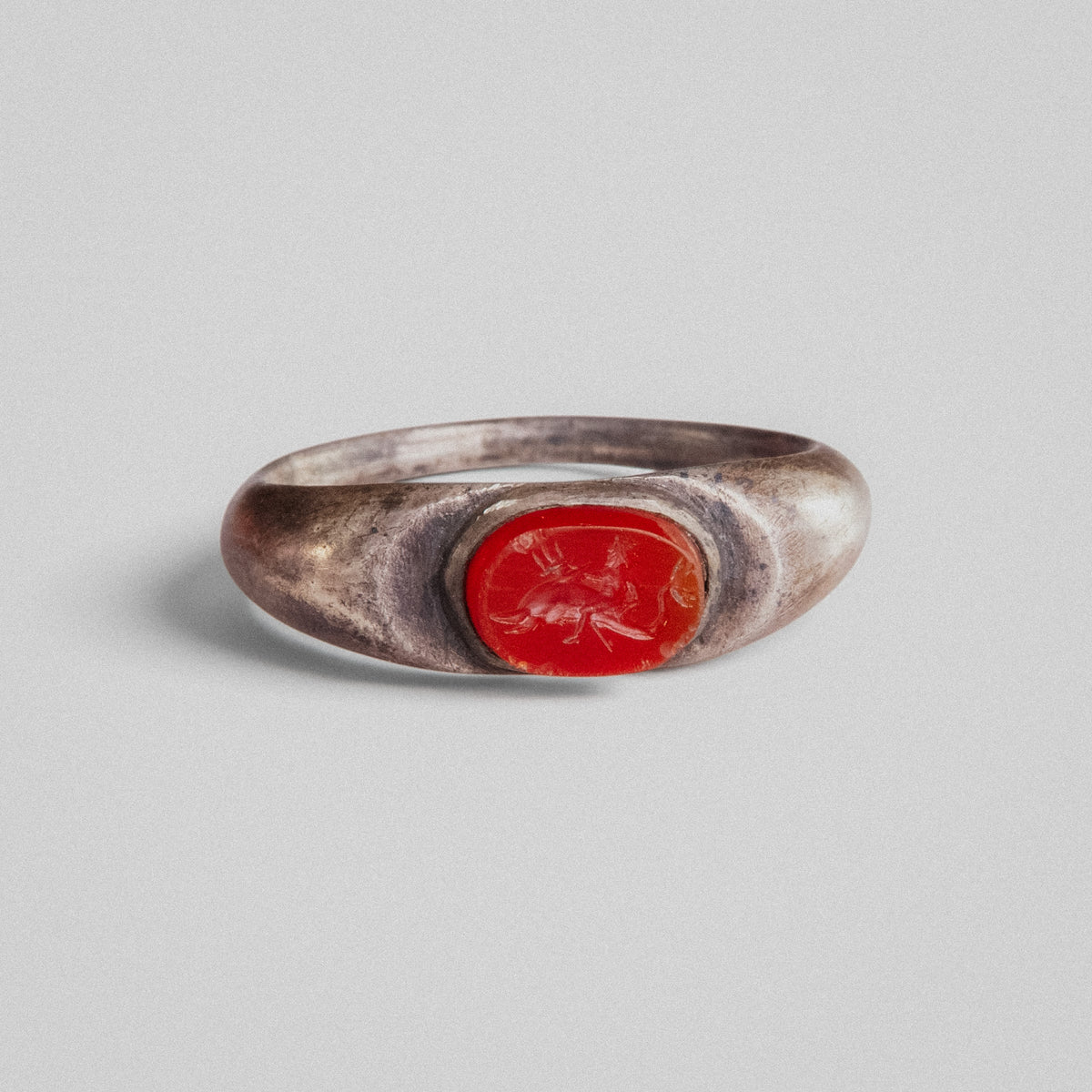 Roman Silver Ring - 'Marinus' (1st–3rd c. CE) EU 63.5 / US 10.5