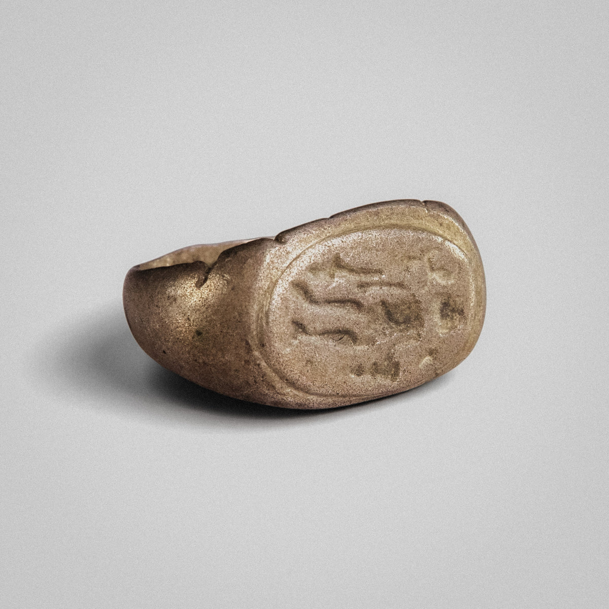 Roman Silver Ring - 'Tychion' (1st–3rd c. CE) EU 46.5 / US 4