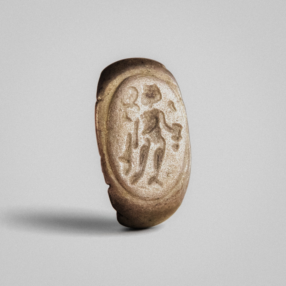Roman Silver Ring - 'Tychion' (1st–3rd c. CE) EU 46.5 / US 4