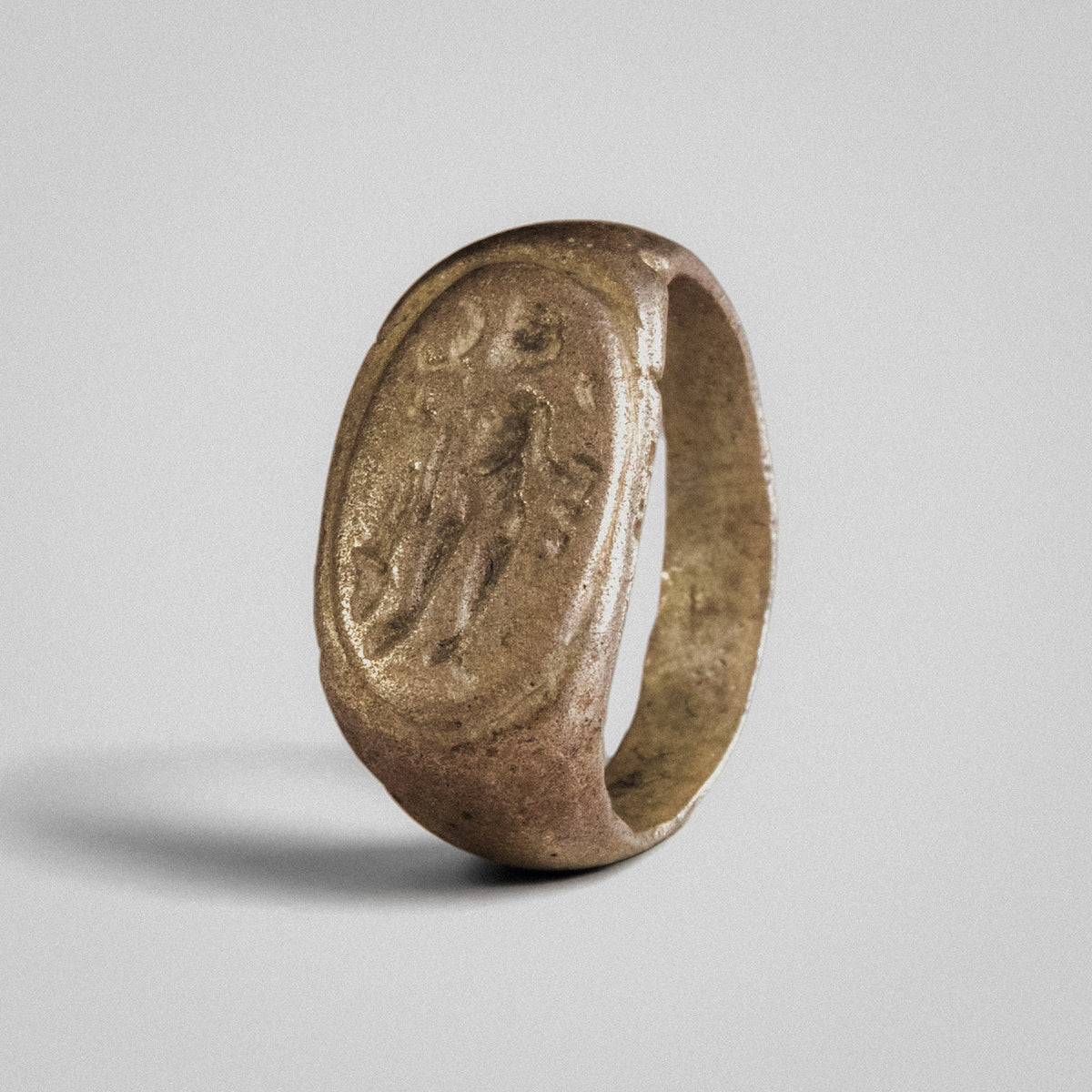 Roman Silver Ring - 'Tychion' (1st–3rd c. CE) EU 46.5 / US 4