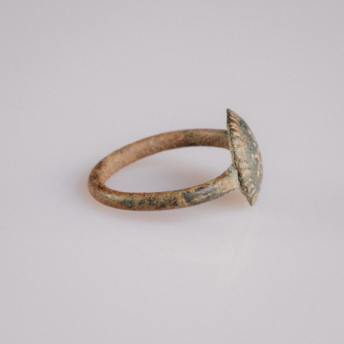Byzantine Bronze Ring - 'Theodora' (4th–7th c. CE) EU 54 / US 7