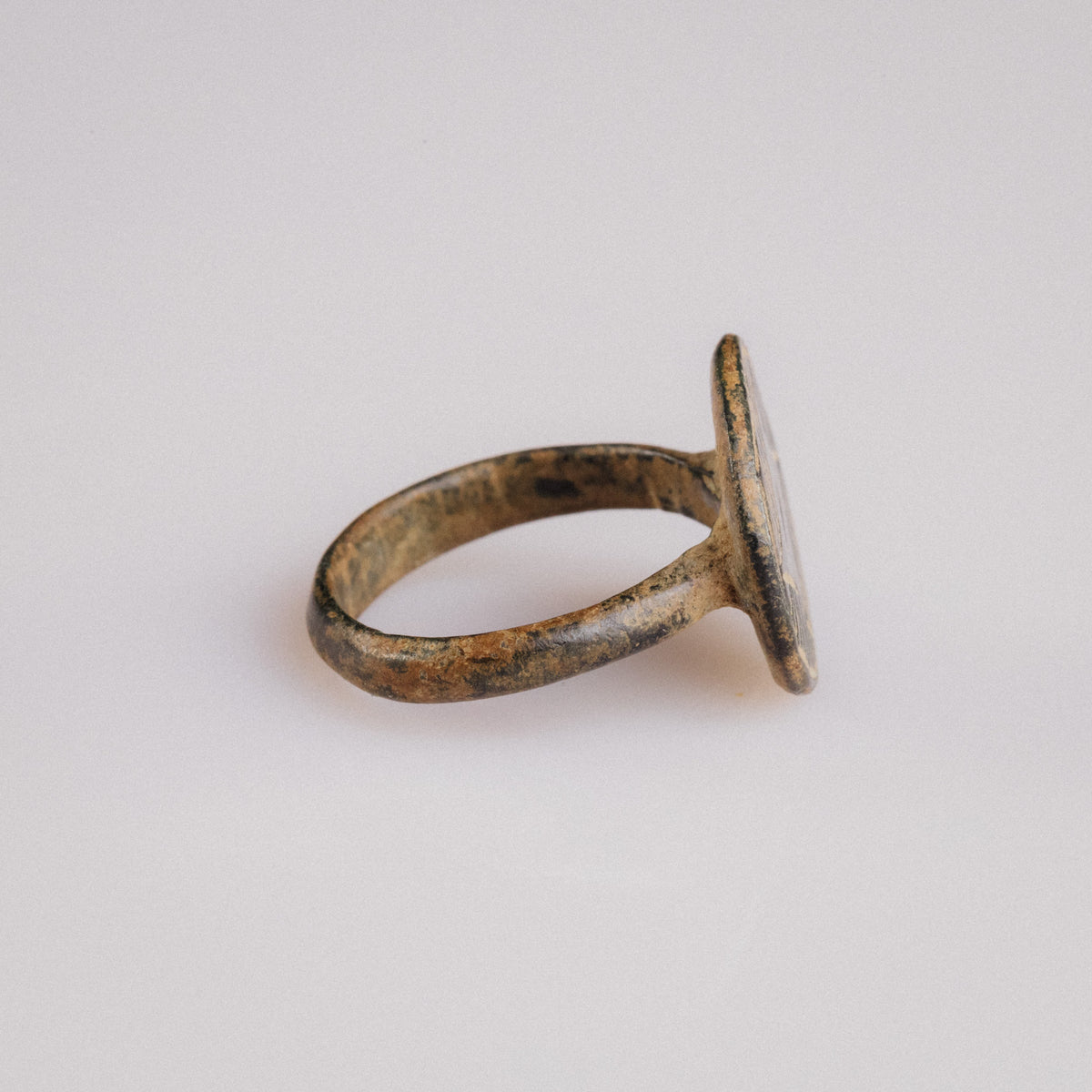 Medieval Bronze Ring - 'Aldric' (10th–12th c. CE) EU 58 / US 8.5