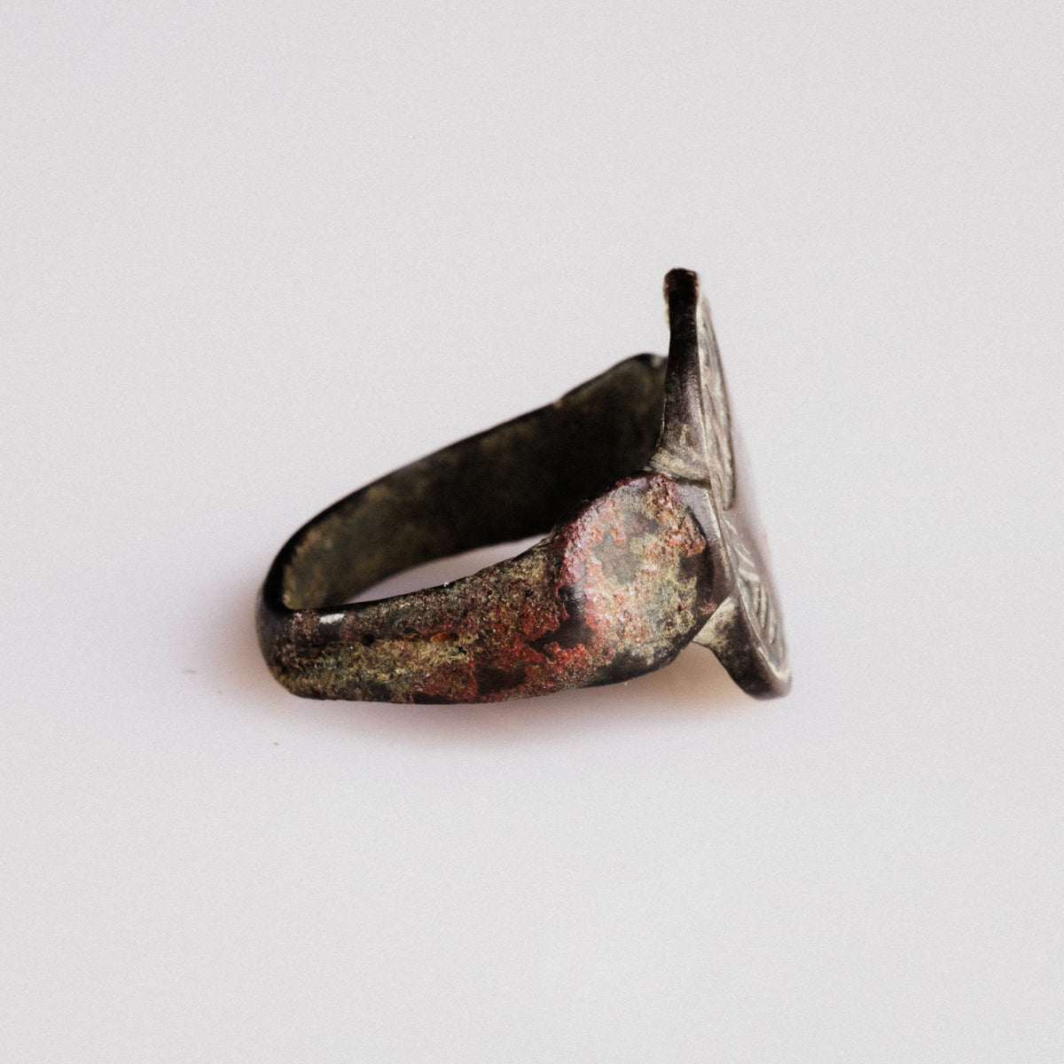 Medieval Bronze Ring - 'Aldwyn' (13th–15th c. CE) EU 55 / US 7.25