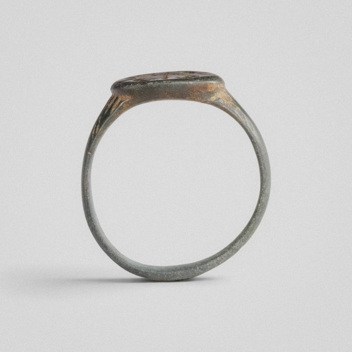 Medieval Bronze Ring - 'Lioris' (14th–17th c. CE) EU 56 / US 7.5