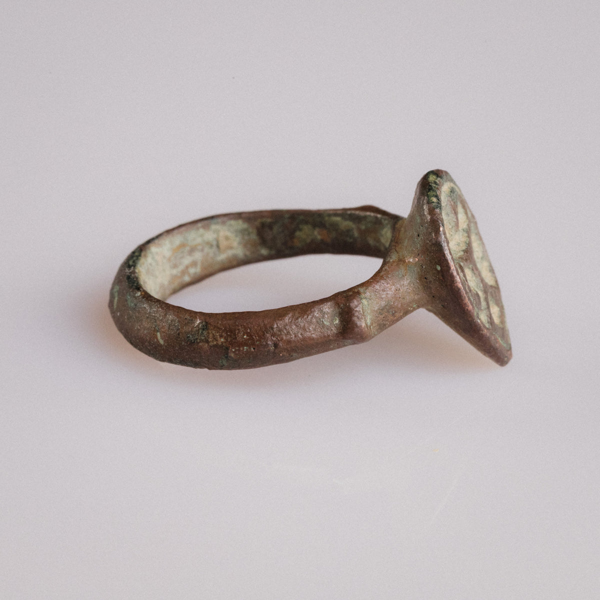 Medieval Bronze Ring - 'Vetka' (12th–14th c. CE) EU 51 / US 5.75