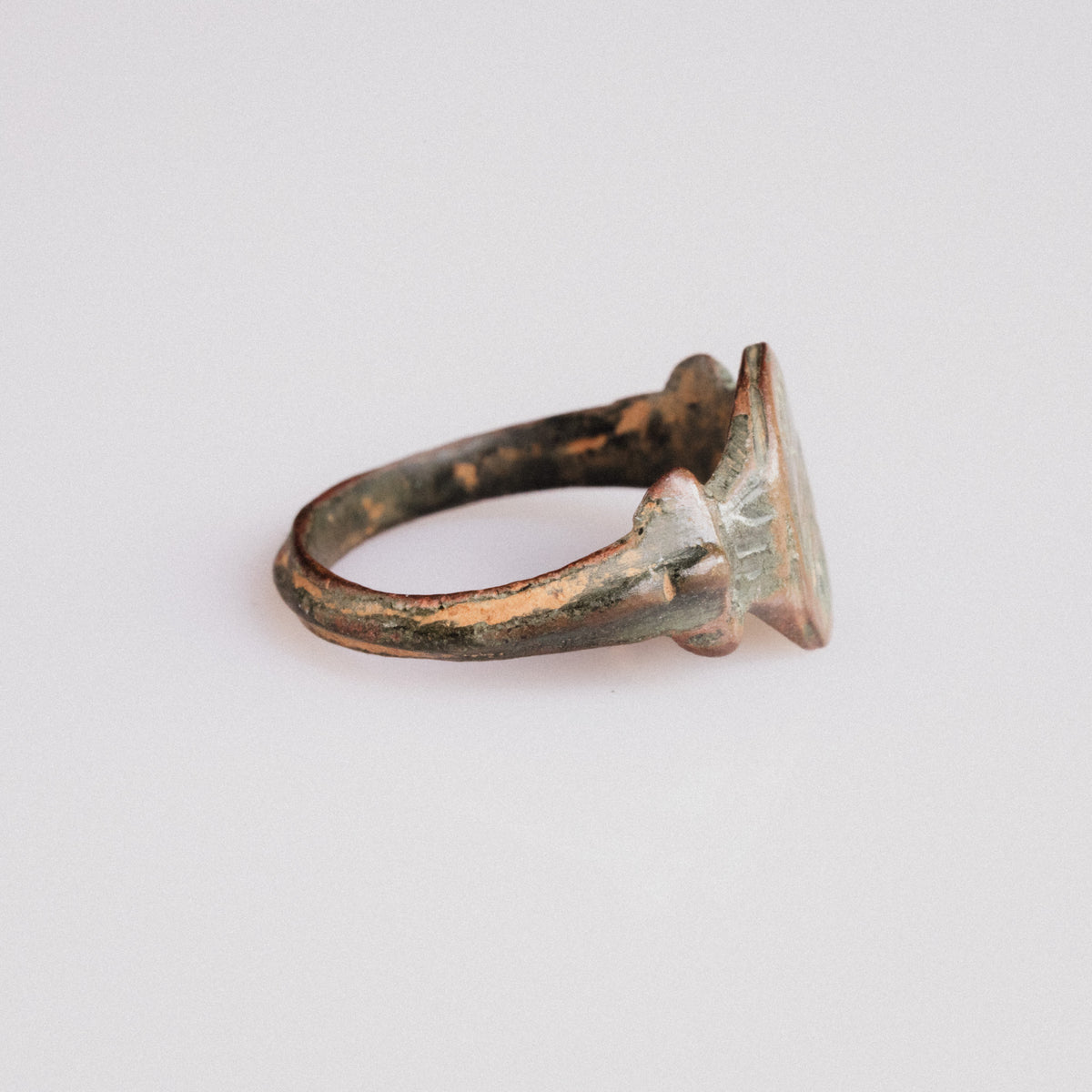 Medieval Bronze Ring - 'Vukasin' (13th–14th c. CE) EU 57 / US 8