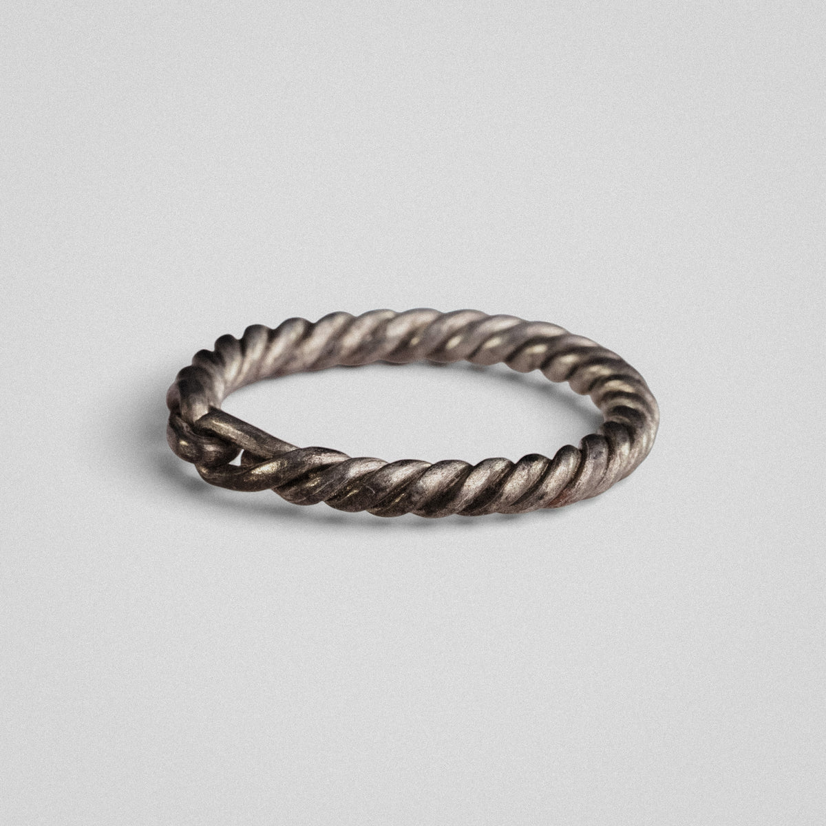 Medieval Nordic Silver Ring - 'Hravnar' (9th–12th c. CE) EU 57 / US 8
