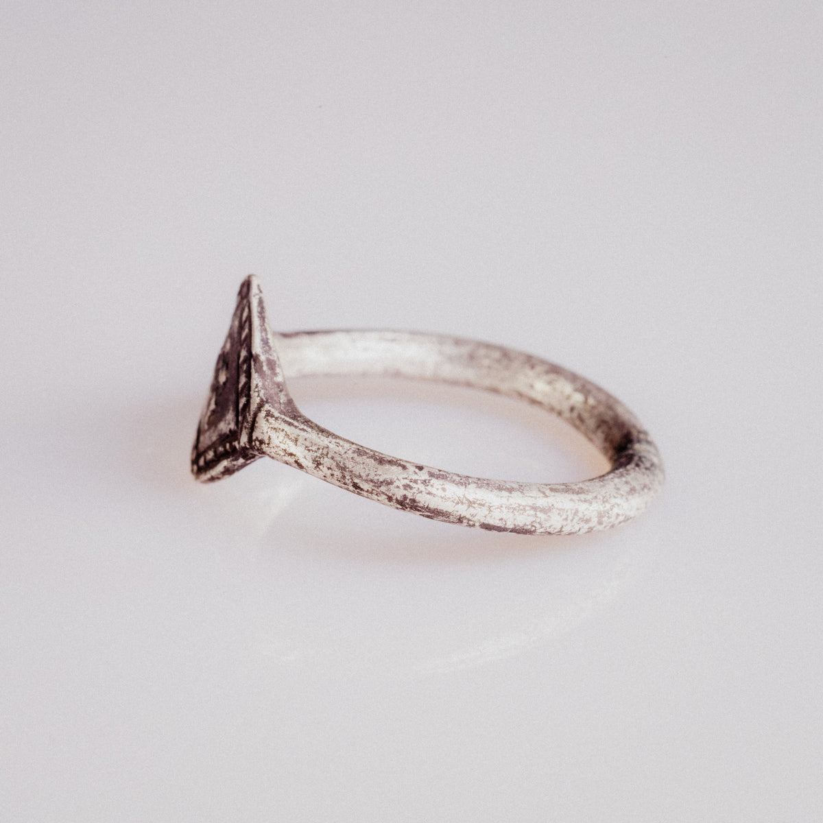 Medieval Silver Ring - 'Ruslan' (13th–15th c. CE) EU 62 / US 10
