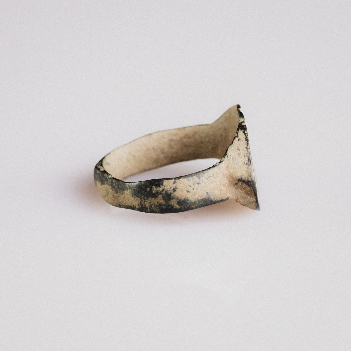 Roman Bronze Ring - 'Quartus' (3rd–5th c. CE) EU 53 / US 6.5