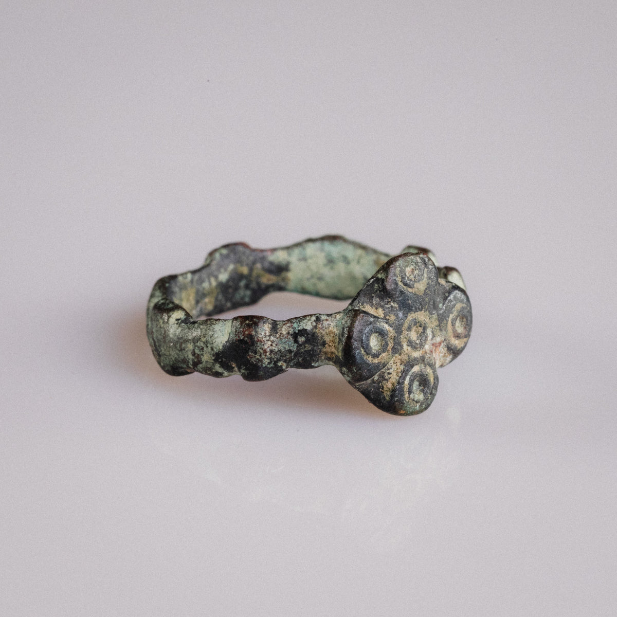 Medieval Bronze Ring - 'Quintus' (11th–14th c. CE) EU 53 / US 6.5