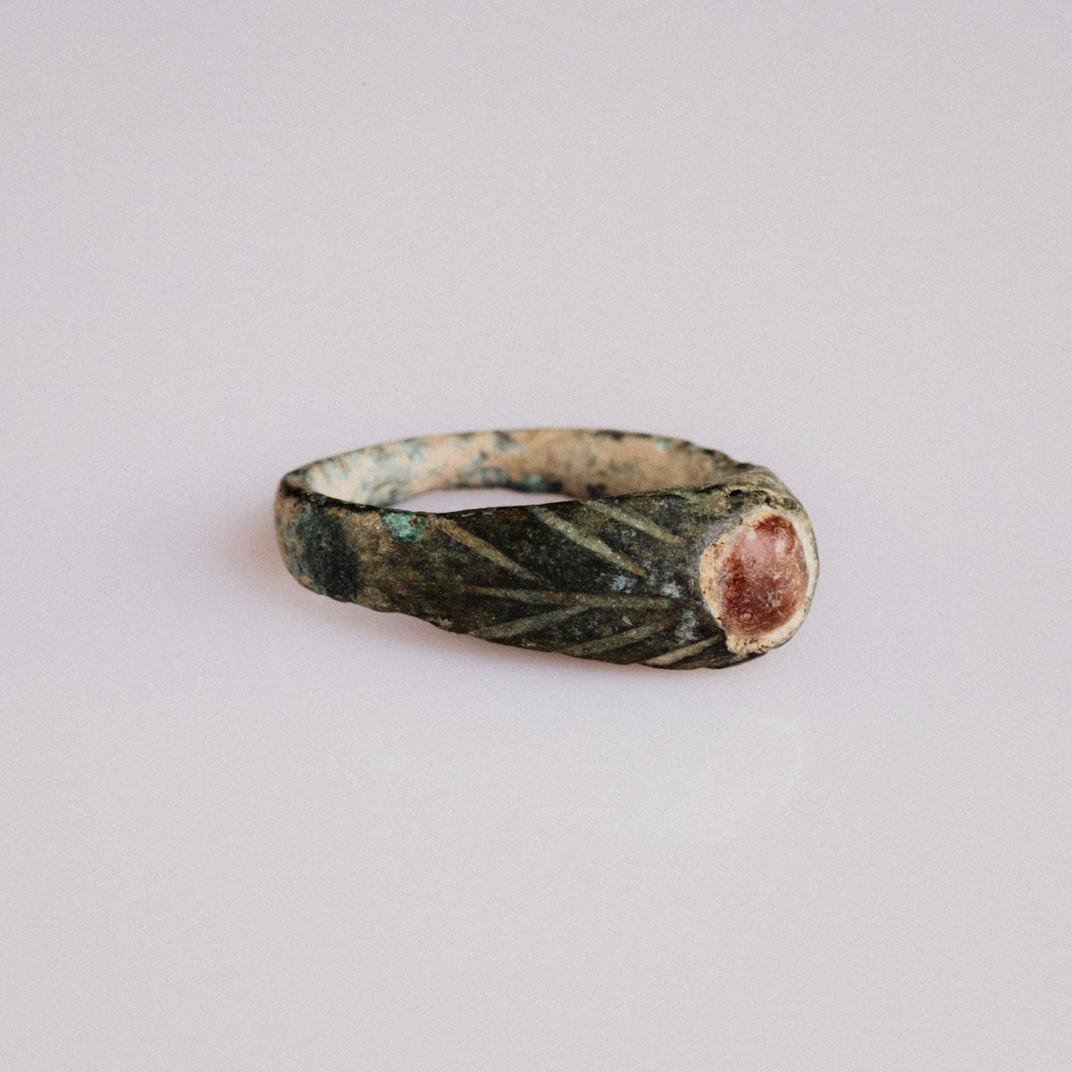 Medieval Bronze Ring - 'Vetrona' (12th–14th c. CE) EU 46 / US 3.75