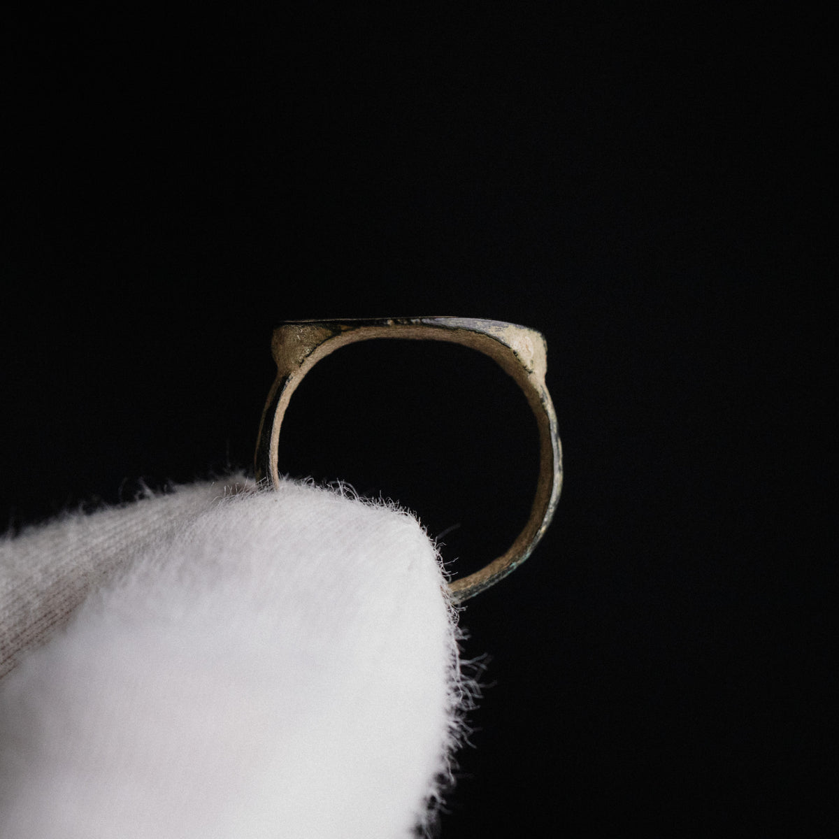 Roman Bronze Ring - 'Quartus' (3rd–5th c. CE) EU 53 / US 6.5